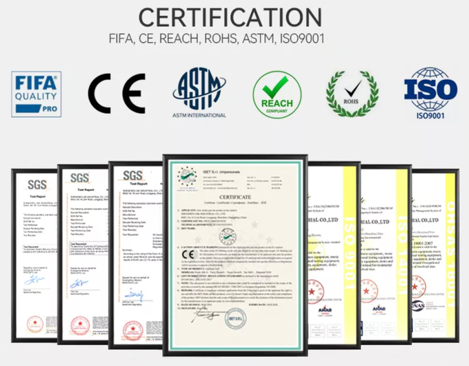 Спорт футбола футбольного поля ФИФА стандартные Infill справляясь искусственная трава 0