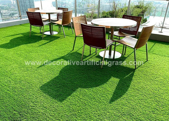 PP Rubber Base Decorative Synthetic Squared Artificial Grass Interlocking Tiles