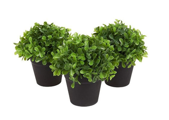 Plastic PE Small Artificial Potted Greenery Support OEM ODM