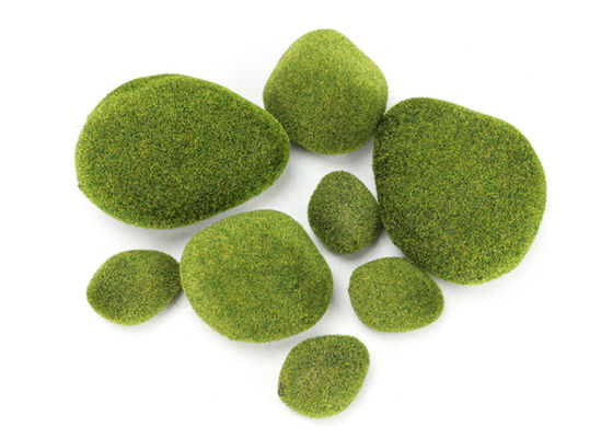 20pcs Decorative Simulation Moss Rock Stone Landscaping 3x5cm 5x6cm 7x8cm