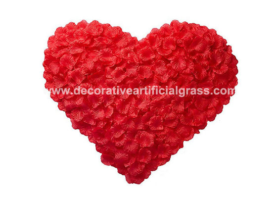 Silk Satin Fake Rose Artificial Flower Petals For Valentine'S Day