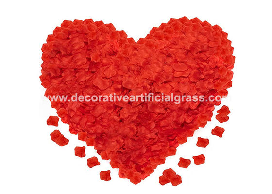 Red Artificial Flower Petals Silk Satin Rose Petals OEM ODM