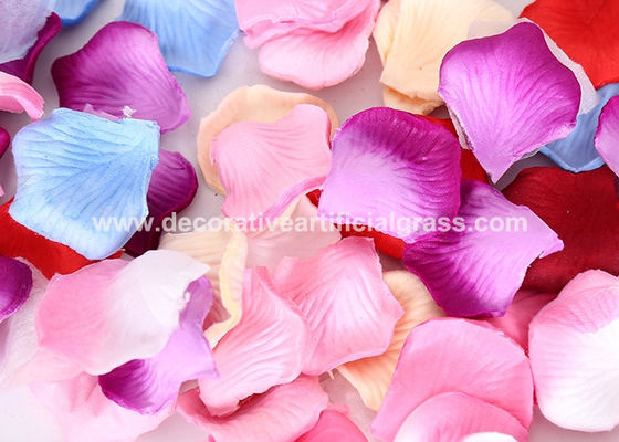 Silk Polyester Fabrics Bulk Silk Artificial Flower Petals 3.5*3.5cm