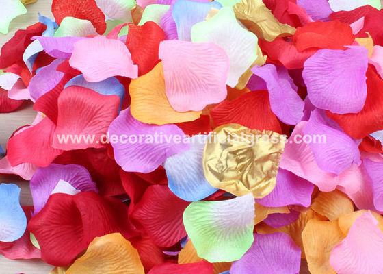 Silk Polyester Fabrics Bulk Silk Artificial Flower Petals 3.5*3.5cm