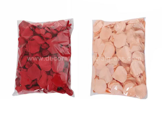 1000pcs Handmade Silk Cloth Faux Realistic Fake Rose Petals 5*5cm