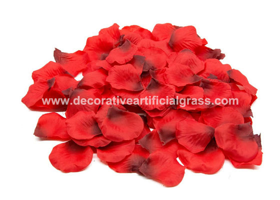 OEM ODM Silk Fabric Synthetic Artificial Rose Petals For Decoration