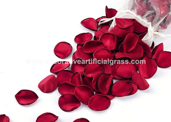 OEM ODM Silk Fabric Synthetic Artificial Rose Petals For Decoration