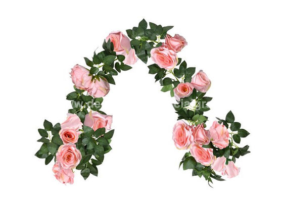 220cm Plastic Rattan Artificial Fake Flower Vines For Weddings Parties