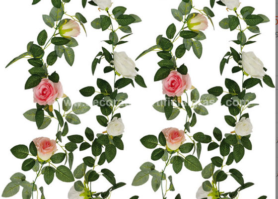 17FT Artificial Rose Vine Fake Hanging Flower Vines OEM ODM