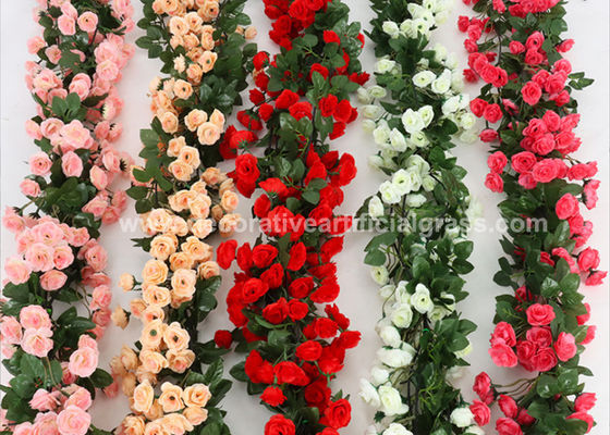 17FT Artificial Rose Vine Fake Hanging Flower Vines OEM ODM