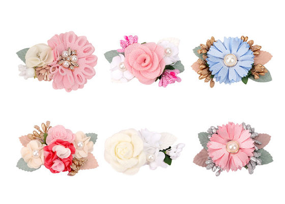 24g Bridal Hair Decorative Artificial Silk Flower Hair Clips 100% Handmade