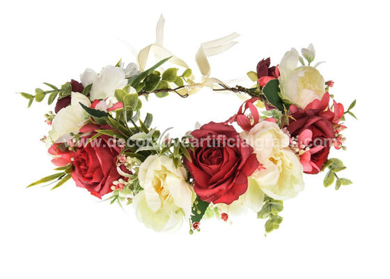 Bruids Simulatie Kunstbloem Garland Diy Fake Flower Crown 18cm