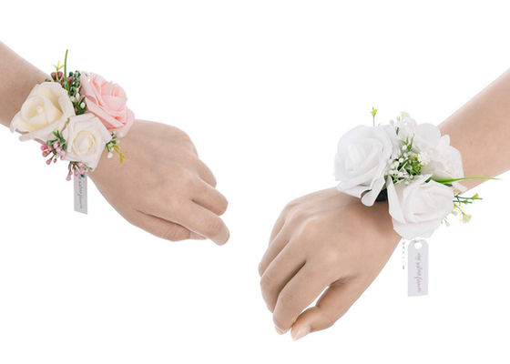 Country Weddings Sproms Snapshots Artificial Silk Flowers Wrist Corsages