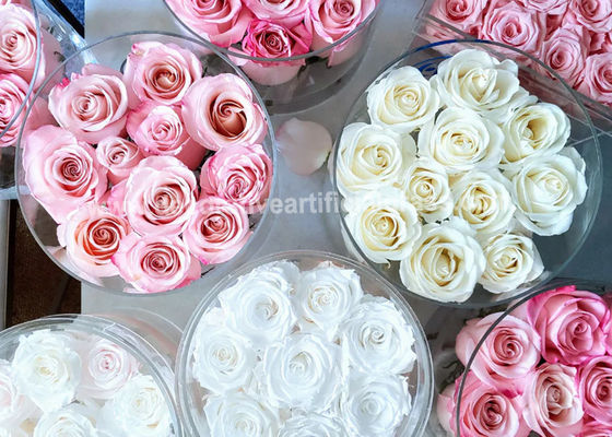 3 van Stemless Realistische Stemless Valse Bloemenduim Rozen voor Valentine Weddings Decor