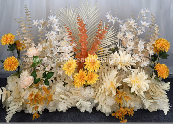 Vibrantly Colored Road Lead Artificial Silk Flowers Runner No Fading