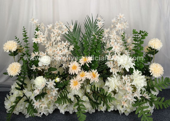 Vibrantly Colored Road Lead Artificial Silk Flowers Runner No Fading