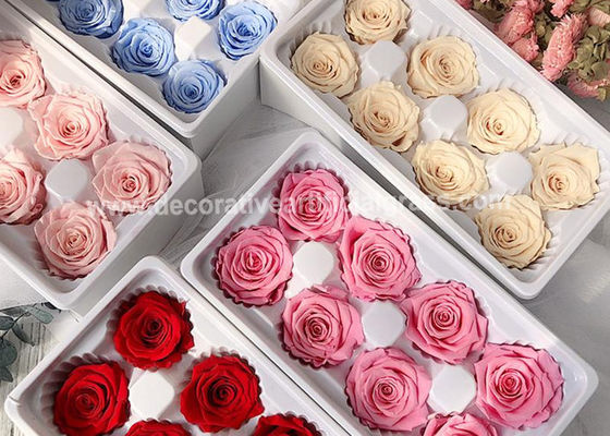 60+ Colors Forever Artificial Silk Roses Box 8pcs/box 12pcs/Box