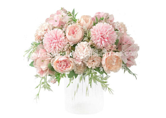 BSCI 100%のダイニング テーブルのためのハンドメイドの人工絹の花のセンターピース