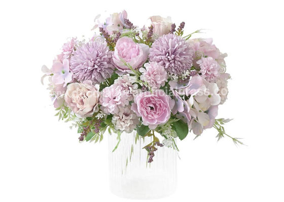 BSCI 100%のダイニング テーブルのためのハンドメイドの人工絹の花のセンターピース
