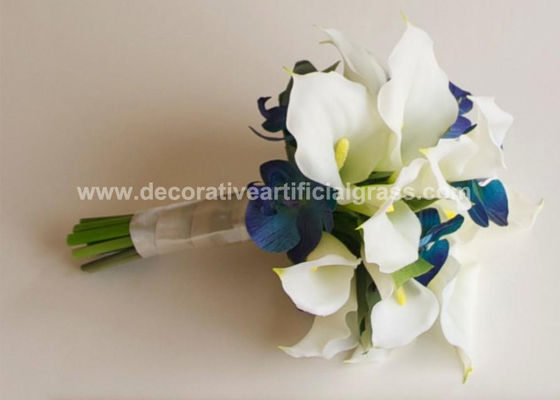 10 hoofdencalla de Bloemboeket van Lily Artificial Silk Flowers Fake