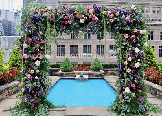 SVHC No Deformation Artificial Silk Flowers For Wedding Arch
