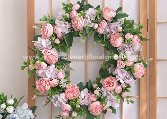 15'' Hanging Artificial Flower Wreaths On Door OEM ODM