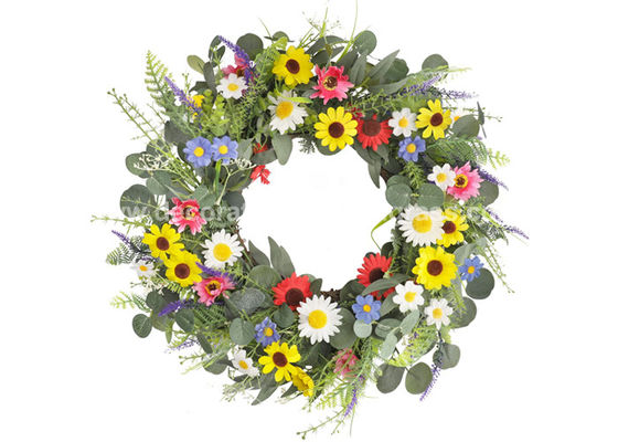 30cm 40cm 50cm Silk Artificial Flower Wreaths For Front Door