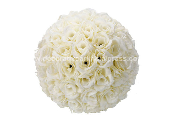 Silk Plastic Artificial Kissing Ball Flowers Hanging Floral Balls 19'' 20'' 21''