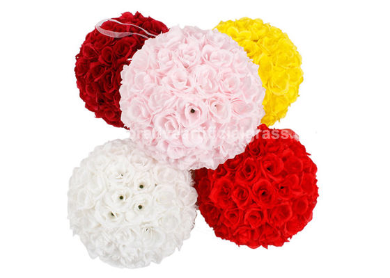 10 Inch Rose Hydrangea Artificial Hanging Ball Flowers OEM ODM
