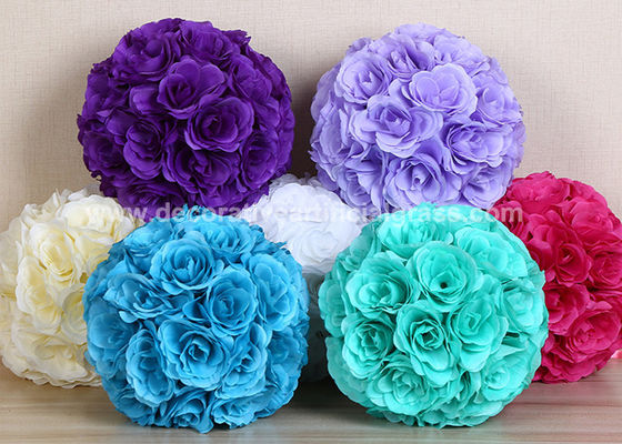 10 Inch Rose Hydrangea Artificial Hanging Ball Flowers OEM ODM
