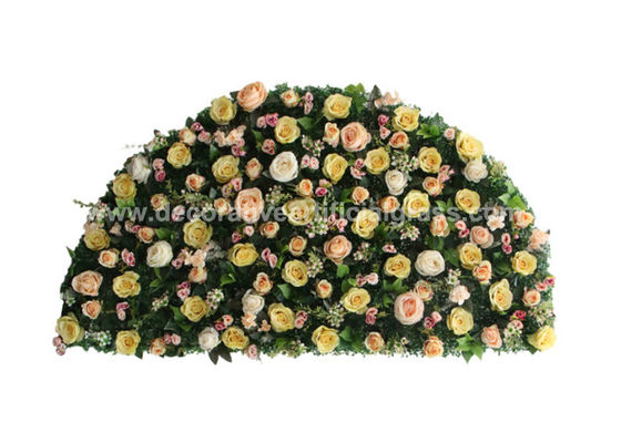 Semi-Sphere Silk Floral Backdrop Artificial Flower Wall 60*120cm