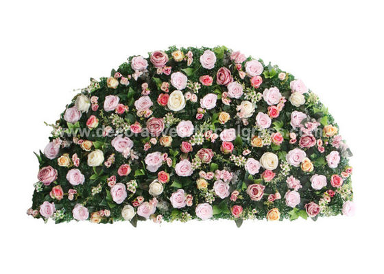 Semi-Sphere Silk Floral Backdrop Artificial Flower Wall 60*120cm