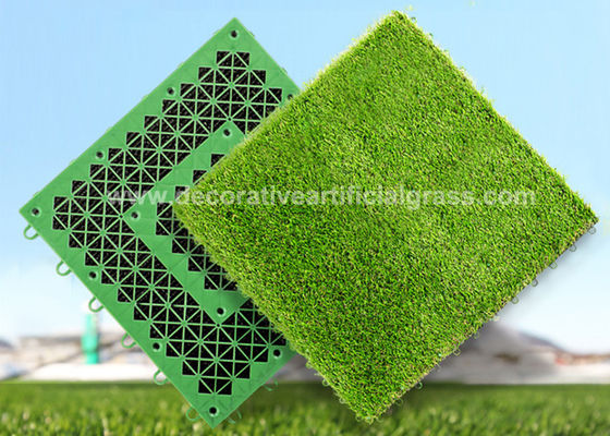 Self-Draining Artificial Grass Turf Permeable Backing Interlocking Grass Mats