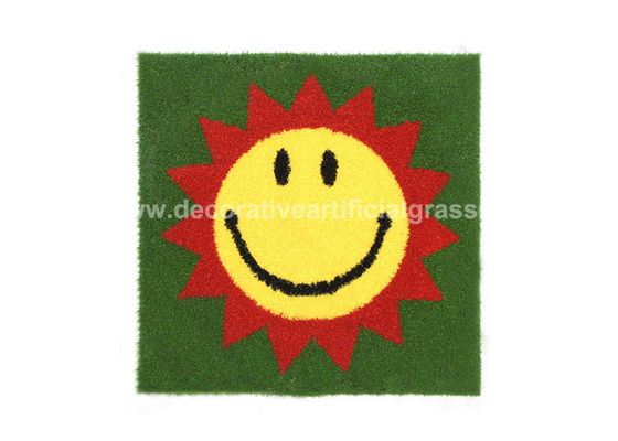 ROHS Custom Logo Soft Lawn Synthetic Turf Decorative Artificial Grass For Kindergarten