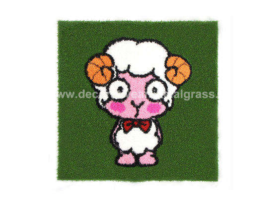 ROHS Custom Logo Soft Lawn Synthetic Turf Decorative Artificial Grass For Kindergarten