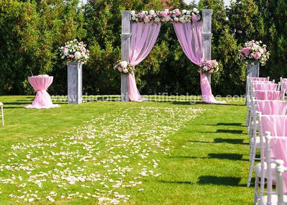 7000D PP Yarn Green Decorative Artificial Grass Mat For Wedding