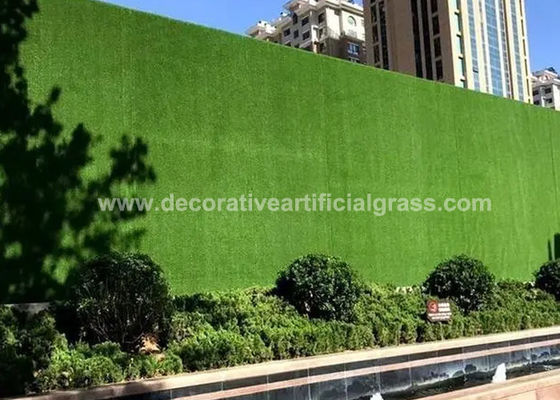 PE PP Fake Grass Wall Outdoor Grass Fence Panels UV Protection