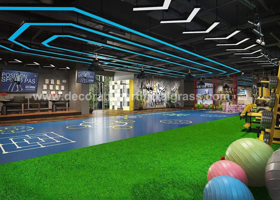 Indoor Fitness Center Grass Turf 63500D 69300D Synthetic Artificial Grass Mat
