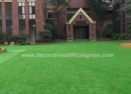 UV Resistant Artificial Deluxe Synthetic Decorative Grass Lawn With Thick Backing
