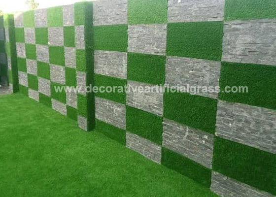 Polyethylene Polypropylene Green Artificial Grass Wall Backdrop OEM ODM