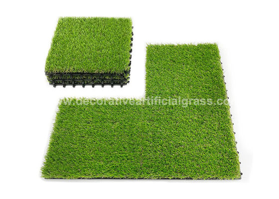 Interlocking Artificial Grass Turf Synthetic Grass Tiles 30*30cm 40*40cm 50*50cm