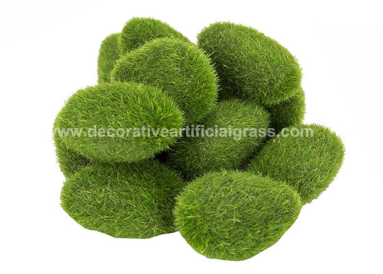 20pcs Fake Moss Rocks Faux Moss Stones For Garden Micro Landscape