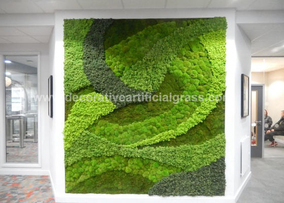 OEM ODM Velvet Flocking Plastic Artificial Moss Mat Wall Decor 40*60cm 50*50cm