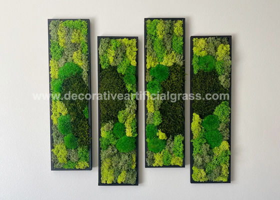 OEM ODM Velvet Flocking Plastic Artificial Moss Mat Wall Decor 40*60cm 50*50cm