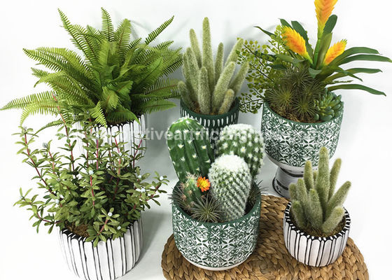 Greenery Fake Faux Potted Floor Plants Used In Windowsill Bookshelf