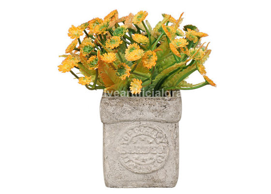 Plastic PE Realistic Artificial Potted Floor Plants Sunflowers For Table Centerpieces
