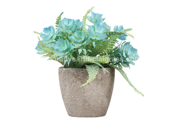 Silk PE Artificial Potted Floor Plants Flowers 8*15cm 10*15cm