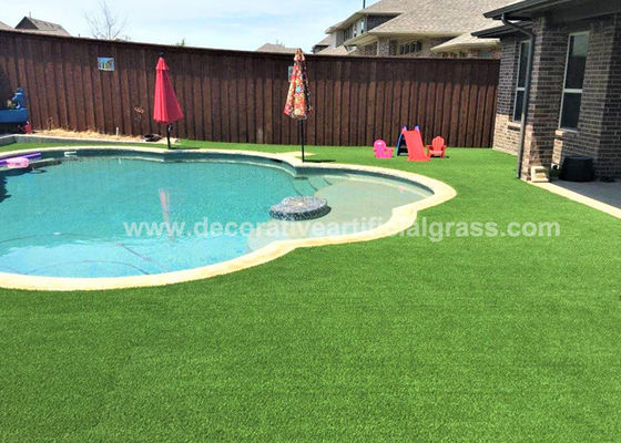 BSCI No Toxic Chemicals Artificial Grass Around Pool For Patio