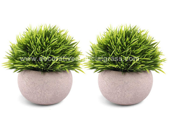 Fake Artificial Floor Plant In White Pot 8*15cm 10*18cm 10*15cm