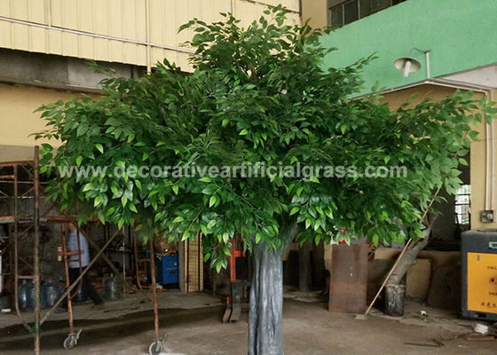 Realistic 4m Fiberglass PE Fake Artificial Banyan Tree For Mall Park Decor